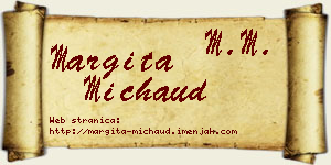 Margita Michaud vizit kartica